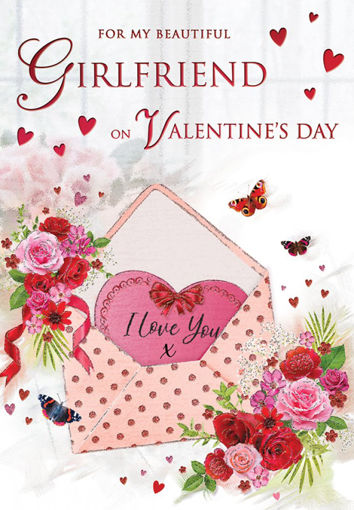 Picture of FOR MY BEAUTIFUL GIRLFRIEND ON VALENTINES DAY CARD